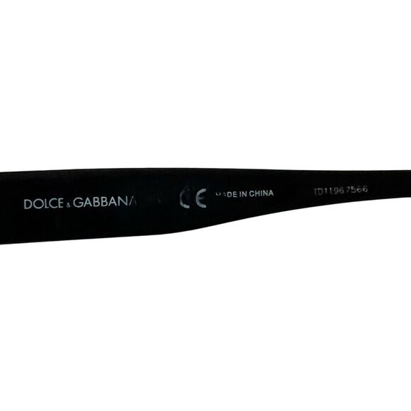 Dolce & Gabbana Black Oval Rectangle Eyeglass Frames Only academia alt 52 15 135 main image 5